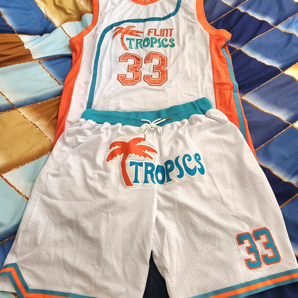 Flint Tropics Basketball Jersey and Shorts Set Size Xxl  Mens Jersey & Shorts